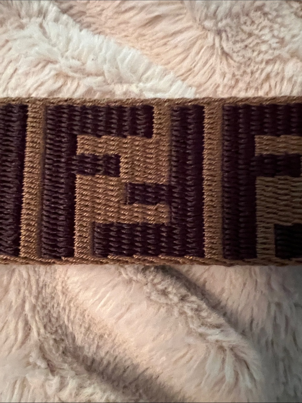 Authentic Fendi Brown Monogram Adjustable Messenger Bag Strap - Picture 13 of 15